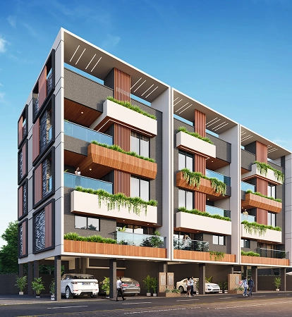 5 BHK villa scale